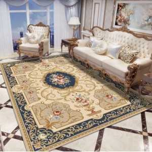 In stock European-style living room carpet, home carpet, bedroom bedside rectangular wall-to-wall carpet, hotel decorative carpet mat