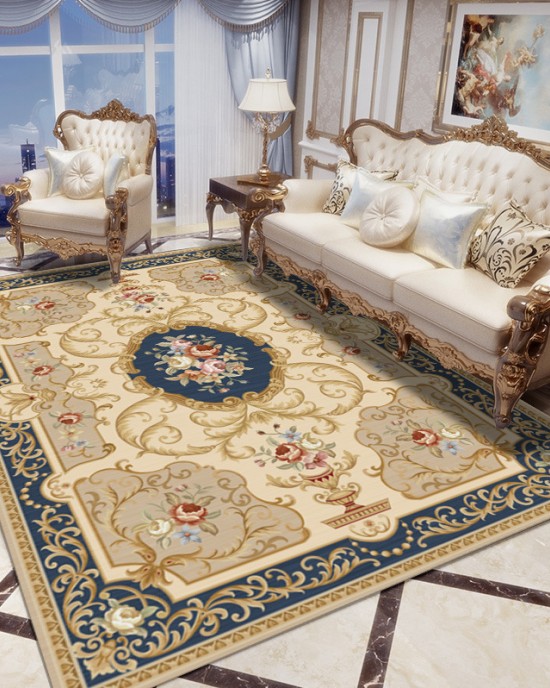 In stock European-style living room carpet, home carpet, bedroom bedside rectangular wall-to-wall carpet, hotel decorative carpet mat