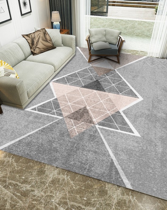 In stock: 3D printed carpets, Nordic geometric doormats, bedroom bay window bedside rugs, and living room coffee table sofa rugs