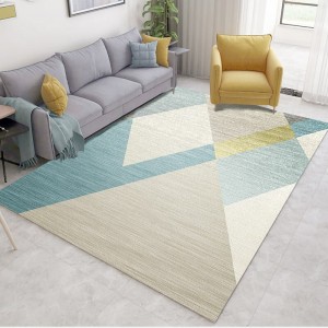 New autumn/winter geometric living room coffee table rug, bedroom bedside wall-to-wall carpet 3D printed rectangular bathroom doormat
