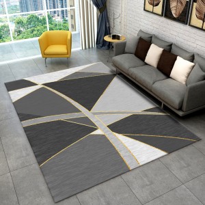 Nordic minimalist living room carpets, abstract geometric bedroom bedside rectangular wall-to-wall coffee table rugs, in stock