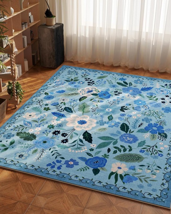 Cross-border TEMU Bohemian Decorative Rug, Living Room, Bedroom, Non-Slip, Wear-Resistant, Easy-Cleaning Coffee Table Bedside Rug