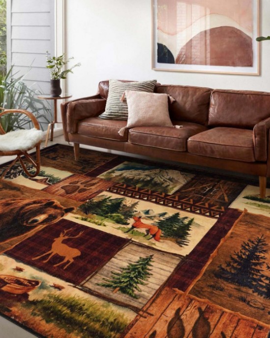 Cross-border American retro ethnic-style living room wall-to-wall carpet, non-slip and stain-resistant, bedroom, easy-care, bedside rug available for shipping Cross-border American retro ethnic-style living room wall-to-wall carpet, non-slip and stain-resistant, bedroom, easy-care, bedside rug available for shipping