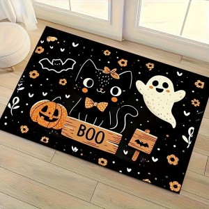 Cross-border Amazon Halloween-themed floor mat, home entryway, easy-care doormat, bathroom, non-slip mat