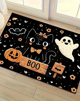Cross-border Amazon Halloween-themed floor mat, home entryway, easy-care doormat, bathroom, non-slip mat