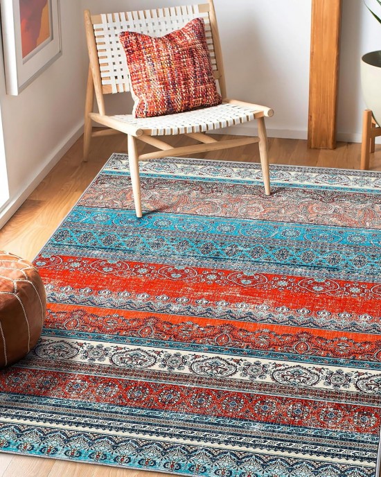 Cross-border ethnic living room carpet, vintage Moroccan Southwest tribal rug, home B&B/hotel hallway rug