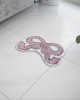 Amazon shaped bow faux cashmere floor mat, absorbent bathroom doormat, easy-care entrance doormat in stock.