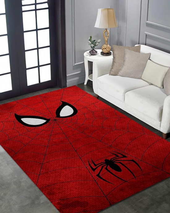 Cross-border Marvel Spider-Man living room carpet, esports room decorative bedside rug, stain-resistant and wear-resistant coffee table mat in stock