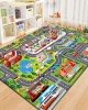Creative cartoon educational, stain-resistant, and easy-care children's room carpet, car play mat, soundproof and cooling mat (shipping available)