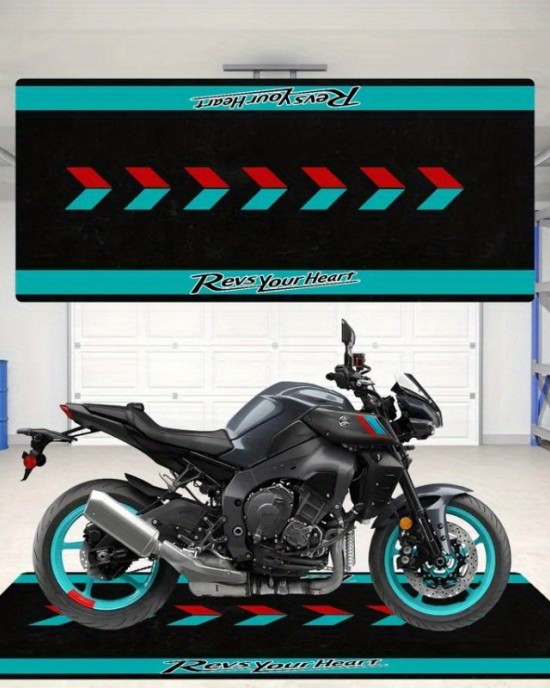 New Amazon cross-border crystal velvet floor mats for home basements, stain-resistant, wear-resistant, and easy-care motorcycle display mats