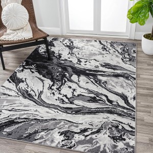Cross-border Nordic abstract marble carpet, non-slip, stain-resistant, easy-to-care sofa rug for the living room, bedroom, decorative bedside rug.