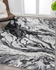 Cross-border Nordic abstract marble carpet, non-slip, stain-resistant, easy-to-care sofa rug for the living room, bedroom, decorative bedside rug.