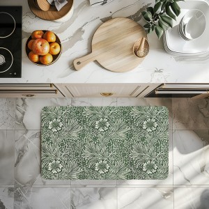 TEMU cross-border American retro floral diatom mud absorbent floor mats, quick-drying, non-slip bathroom and toilet foot mats, in stock.