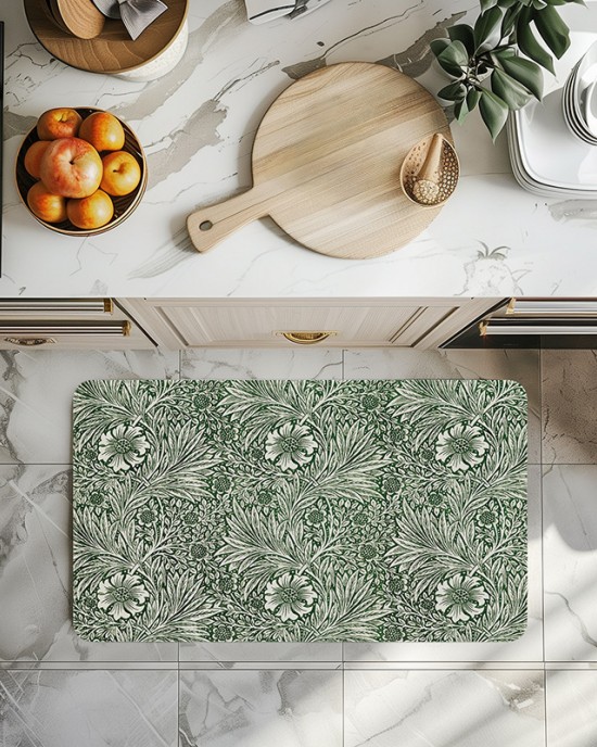 TEMU cross-border American retro floral diatom mud absorbent floor mats, quick-drying, non-slip bathroom and toilet foot mats, in stock.