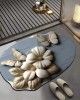 Visual 3D floral butterfly diatom mud floor mat, home bathroom, non-slip, absorbent, easy-care mat