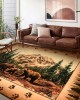 Cross-border American retro ethnic-style living room wall-to-wall carpet, non-slip and stain-resistant, bedroom, easy-care, bedside rug available for shipping Cross-border American retro ethnic-style living room wall-to-wall carpet, non-slip and stain-resistant, bedroom, easy-care, bedside rug available for shipping
