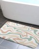 Creative striped diatom mud bathroom mat, non-slip, absorbent bathroom, foot mat, stain-resistant, easy-to-care entryway. Floor Mats Creative striped diatom mud bathroom mat, non-slip, absorbent bathroom, foot mat, stain-resistant, easy-to-care entryway. Floor Mats