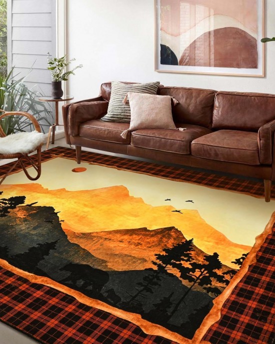 Cross-border American retro ethnic-style living room wall-to-wall carpet, non-slip and stain-resistant, bedroom, easy-care, bedside rug available for shipping Cross-border American retro ethnic-style living room wall-to-wall carpet, non-slip and stain-resistant, bedroom, easy-care, bedside rug available for shipping
