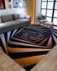 Cross-border carpets, living room sofa rugs, 3D vortex wall-to-wall carpets, creative three-dimensional floor mats available for shipping