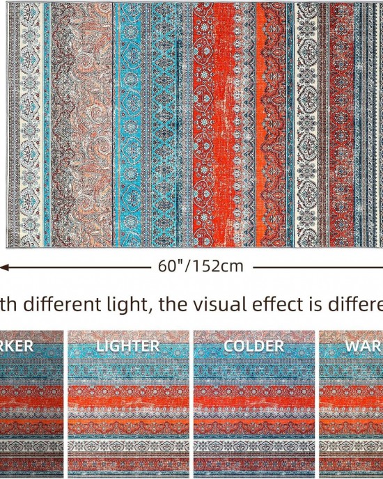 Cross-border ethnic living room carpet, vintage Moroccan Southwest tribal rug, home B&B/hotel hallway rug