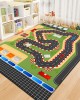 Creative cartoon educational, stain-resistant, and easy-care children's room carpet, car play mat, soundproof and cooling mat (shipping available)