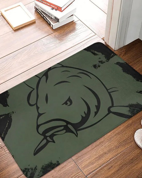 TEMU cross-border American trendy brand printed floor mats for home entryways, stain-resistant, wear-resistant, and easy-care mats.