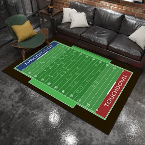 Cross-border new sports-style tactical board, living room sofa rug, home sports-style bedside rug, drop-shipping rug