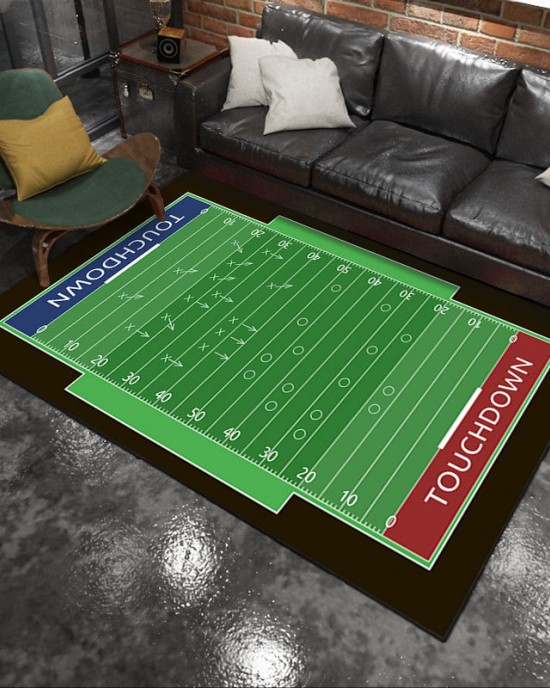 Cross-border new sports-style tactical board, living room sofa rug, home sports-style bedside rug, drop-shipping rug