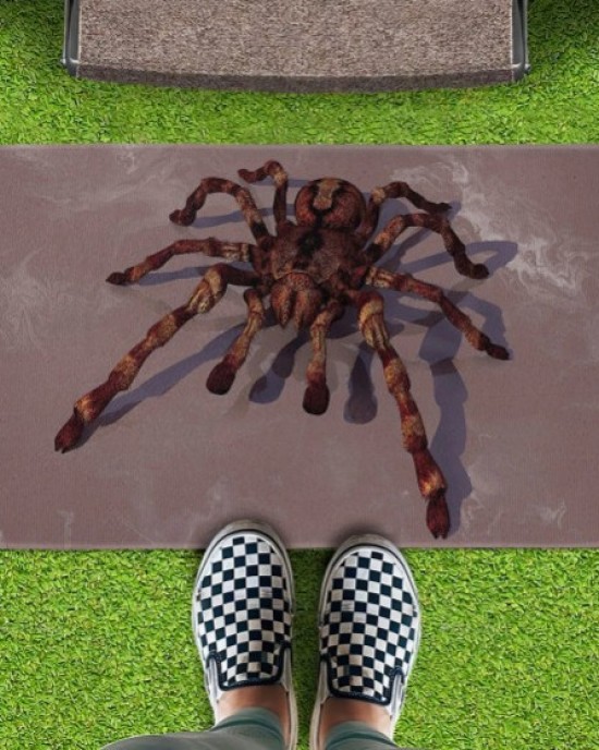Cross-border Amazon Halloween floor mat, stain-resistant, easy-care floor mat for the home entryway, non-slip, absorbent floor mat for the bathroom.