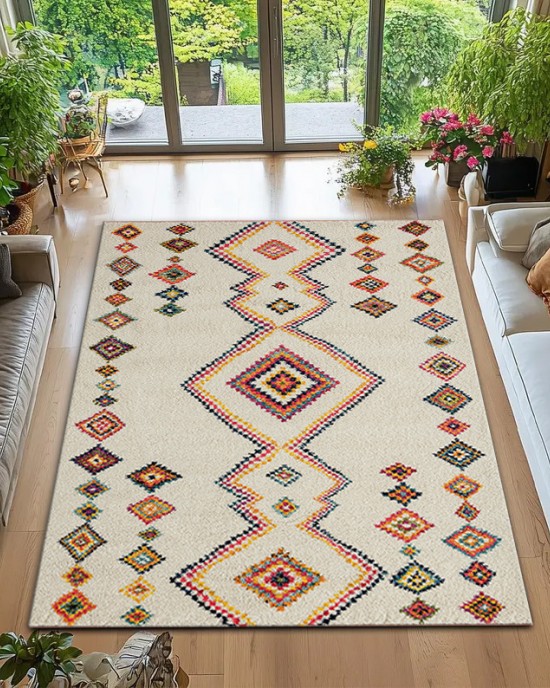 Nordic thickened crystal velvet floor mats, stain-resistant, non-slip, full-length easy-care large carpet available for dispatch