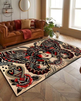 Amazon cross-border Halloween carpet, non-slip, stain-resistant, easy-care carpet, bedroom decorative bedside rug, available for shipping.