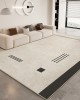 Living room carpets, stain-resistant and easy-care, Nordic-lined, non-slip, wear-resistant crystal velvet carpets, home insulation and warmth