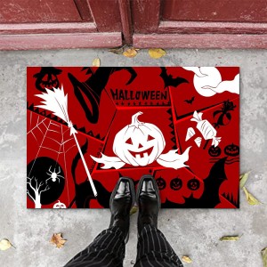 Halloween 3D cross-border doormat, factory wholesale, Amazon printed wall-to-wall entryway mat.
