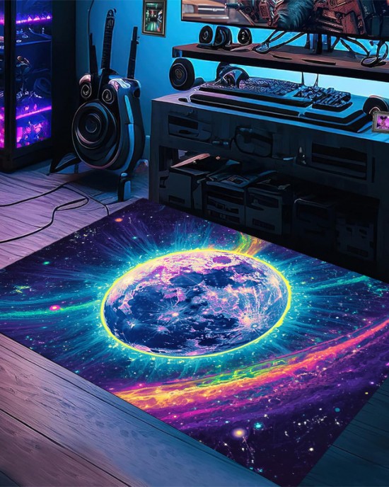 Cross-border Amazon starry sky carpet, stain-resistant and wear-resistant entrance doormat, gaming room, living room, and coffee table easy-care carpet Cross-border Amazon starry sky carpet, stain-resistant and wear-resistant entrance doormat, gaming room, living room, and coffee table easy-care carpet