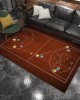Cross-border new sports-style tactical board, living room sofa rug, home sports-style bedside rug, drop-shipping rug