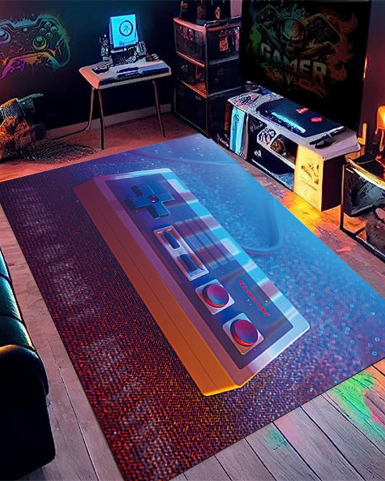 Cross-border Amazon Game Controller Printed Carpet, Home Gaming Room Decorative non-slip, stain-resistant, easy-care, dust-proof mats Cross-border Amazon Game Controller Printed Carpet, Home Gaming Room Decorative non-slip, stain-resistant, easy-care, dust-proof mats