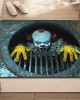 Cross-border Amazon TEMU Halloween clown series floor mat, wear-resistant, stain-resistant, and easy-care doormat for the entryway.