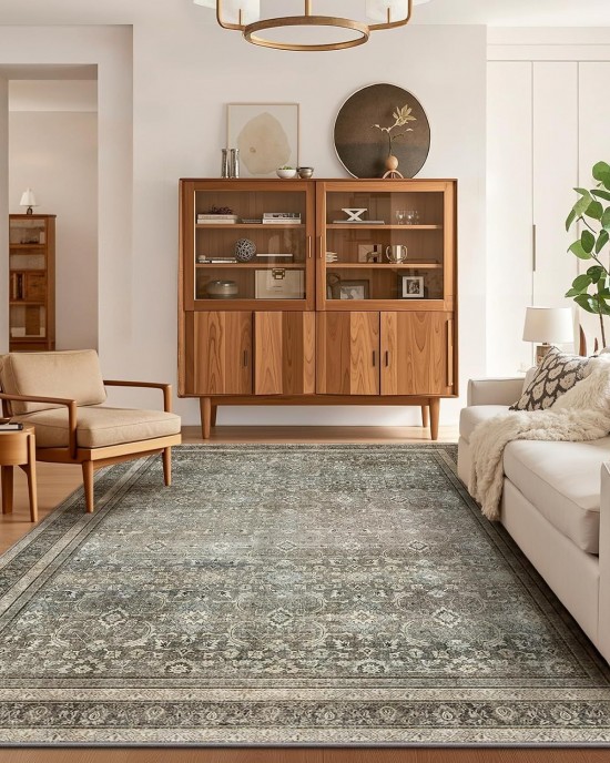 Cross-border vintage Persian carpet, home living room, non-slip and dust-resistant carpet, easy-care carpet for hotels and B&Bs Cross-border vintage Persian carpet, home living room, non-slip and dust-resistant carpet, easy-care carpet for hotels and B&Bs