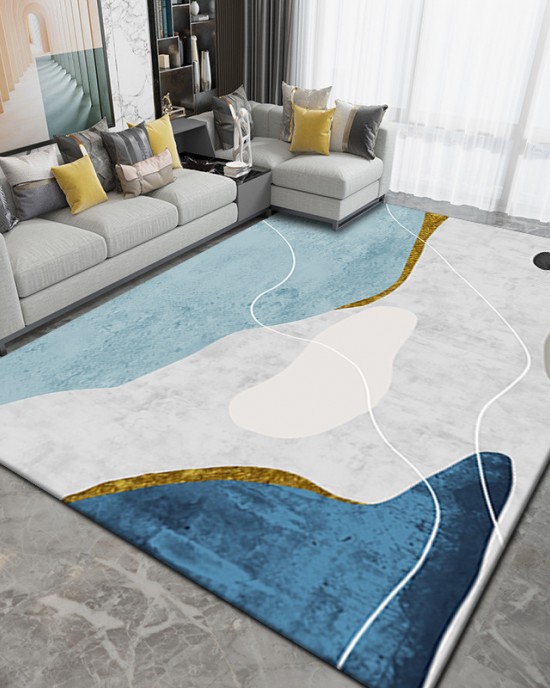 Cross-border Nordic light luxury living room sofa blankets, simple geometric bedroom bedside blankets, B&B and hotel decorative carpets