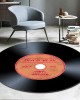 Cross-border round living room carpet. CD record creative carpet, simple chair mat, bedroom bedside mat