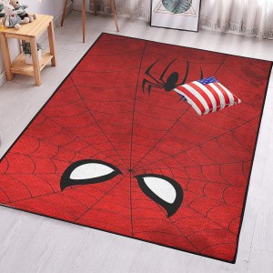 Cross-border Marvel Spider-Man living room carpet, esports room decorative bedside rug, stain-resistant and wear-resistant coffee table mat in stock