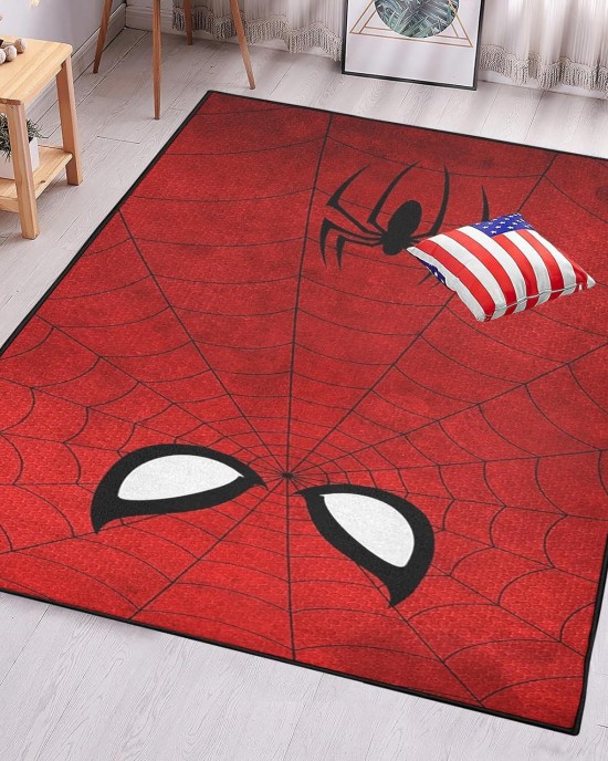 Cross-border Marvel Spider-Man living room carpet, esports room decorative bedside rug, stain-resistant and wear-resistant coffee table mat in stock