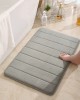Cross-border striped quilted coral fleece floor mat, manufacturer wholesale, non-slip bathroom mats, TEMU Amazon stock and dropshipping