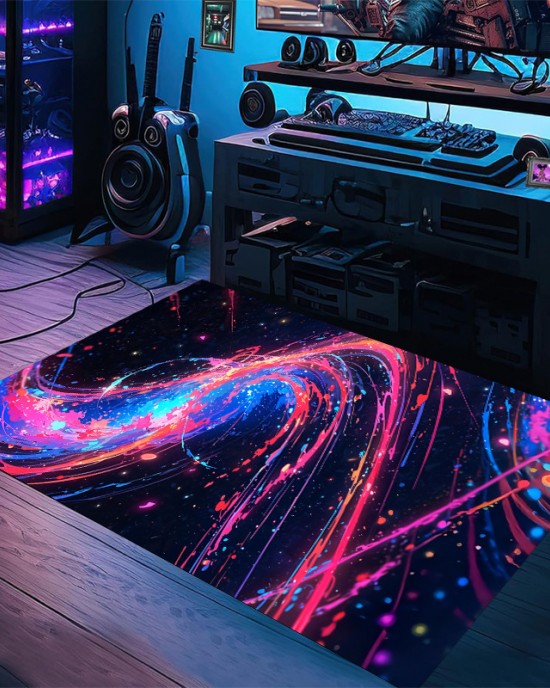 Cross-border Amazon starry sky carpet, stain-resistant and wear-resistant entrance doormat, gaming room, living room, and coffee table easy-care carpet Cross-border Amazon starry sky carpet, stain-resistant and wear-resistant entrance doormat, gaming room, living room, and coffee table easy-care carpet