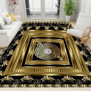 Light luxury minimalist decorative carpet, home living room, balcony, wall-to-wall, non-slip, stain-resistant, easy-care bedside rug