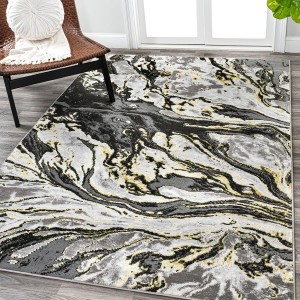 Cross-border Nordic abstract marble carpet, non-slip, stain-resistant, easy-to-care sofa rug for the living room, bedroom, decorative bedside rug.