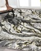 Cross-border Nordic abstract marble carpet, non-slip, stain-resistant, easy-to-care sofa rug for the living room, bedroom, decorative bedside rug.