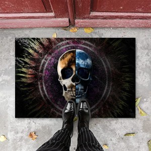 Halloween 3D cross-border doormat, factory wholesale, Amazon printed wall-to-wall entryway mat.
