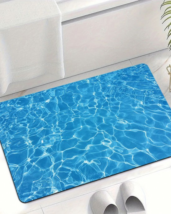 Creative visual corrugated diatom mud floor mat, absorbent, quick-drying floor mat for the bathroom, easy-care floor mat for the entryway. Creative visual corrugated diatom mud floor mat, absorbent, quick-drying floor mat for the bathroom, easy-care floor mat for the entryway.