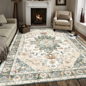 Cross-border vintage Persian carpet, home living room, non-slip and dust-resistant carpet, easy-care carpet for hotels and B&Bs